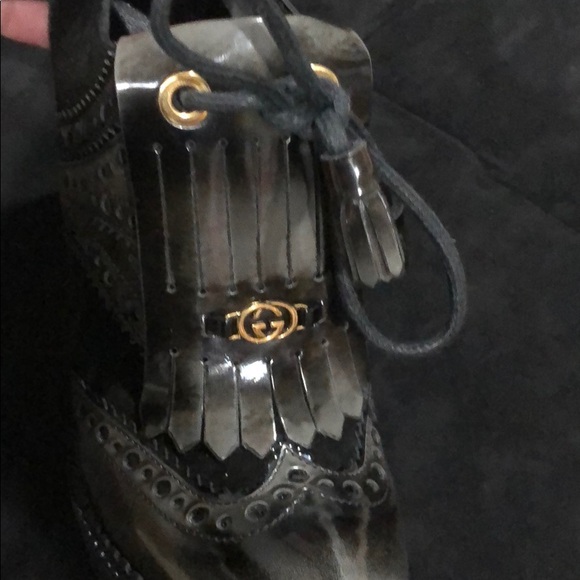 Gucci black leather ankle suede boots - Picture 8 of 15